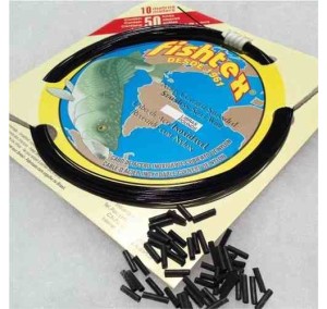 CABO DE ACO FISHTEX 90 LBS PRETO 10MT C/LUVA APERTO