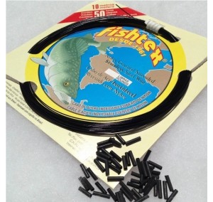 CABO DE ACO FISHTEX 70 LBS PRETO 10MT C/LUVA APERTO