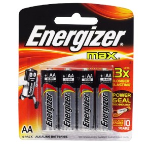 PILHA ENERGIZER MAX AA 4X1