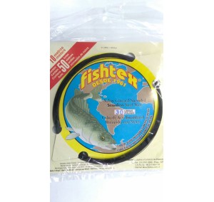 CABO DE ACO FISHTEX 30 LBS PRETO 10MT C/LUVA APERTO
