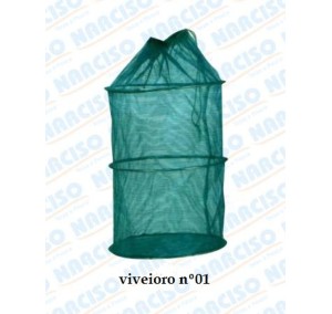 VIVEIRO NAYLON SACOLA C/2 ARO NR 01