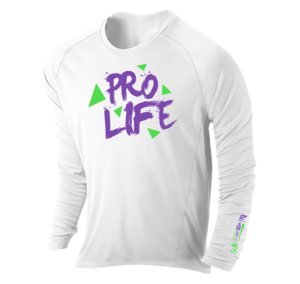 CAMISETA PROLIFE TAMANHO 10 ANOS BRANCO INFANTIL SUN PROTEC 50+