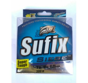 LINHA SUFIX SIEGE 0,25 300 MTS 5KG 11 LBS