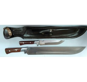 FACA FERREIRA CANGURU INOX COM BAINHA DE COURO