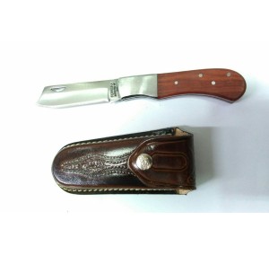 CANIVETE FERREIRA  CABO INOX/ MADEIRA INOX COM BAINHA