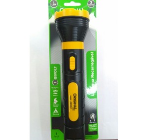LANTERNA ORIGINAL LINE SL 0066 3W RECARREGAVEL 1LED ALTA POTÊNCIA MEDIA