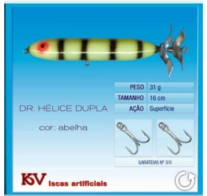 ISCA KV DR HELICE COR ABELHA  29 GMS 15 CM MEIA AGUA