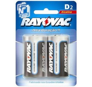 PILHA RAYOVAC ALCALINA 2X1  D