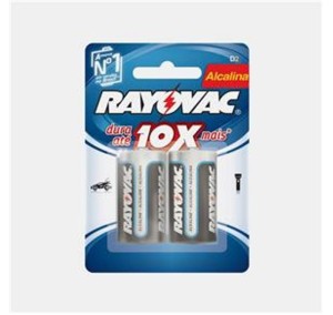 PILHA RAYOVAC ALCALINA MEDIA C 2X1