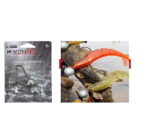 ANZOL MONSTER JIGHEAD3X X HOOK 3/0 9 GMS 2 PEÇAS