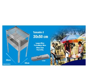 CHURRASQUEIRA ACINOX MASTER C/ESTOJO