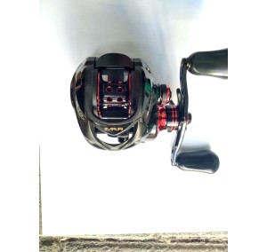 CARRETILHA MARURI TNT 7 ROLAMENTOS LH VERMELHA  ESQUERDA +CARRETEL EXTRA FUNDO