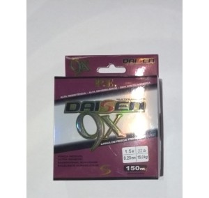 LINHA MULTIFILAMENTO DAISEN PE 9X - 150M - 33 LBS - 0,20