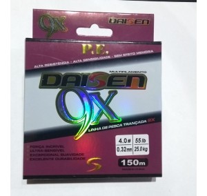LINHA MULTIFILAMENTO DAISEN PE 9X - 150M - 55 LBS - 0,32