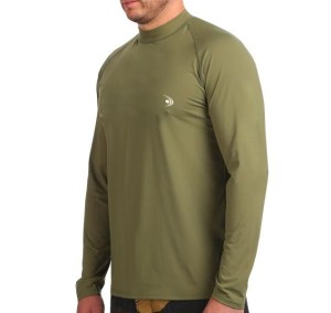CAMISA FISHINGO PROTECAO UV MANGA LONGA X2 VERDE MILITAR