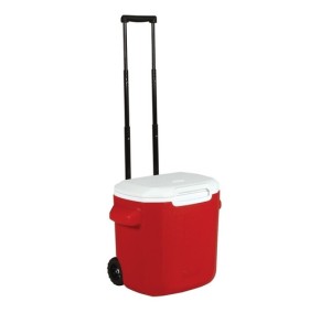 CAIXA TERMICA COLEMAN 15,3 LTS COM RODAS VERMELHA