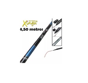 VARA TELESCOPIA XINGU 4,5 MTS FIBRA DE VIDRO