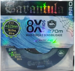 LINHA TARANTULA X8 PRO VERDE 270M 0,23MM