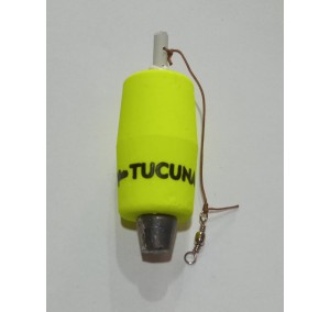 BOIA TORPEDO TUCUNA 17G AMARELO - ROLHA UNICA