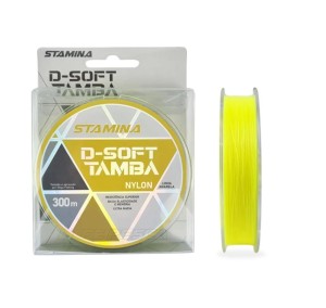 LINHA MONOFILAMENTO DEYU STAMINA D-SOFT TAMBA 0.35 MM AMARELO 300M 8,59 KL 18,9 LBS