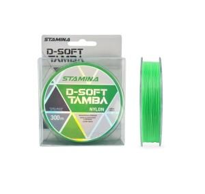 LINHA MONOFILAMENTO DEYU STAMINA D-SOFT TAMBA 0.37 MM VERDE 300M 7,5 KL 16,5 LBS