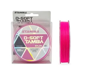 LINHA MONOFILAMENTO DEYU STAMINA D-SOFT TAMBA 0.40 MM ROSA 300M 10,73 KL 23,6 LBS