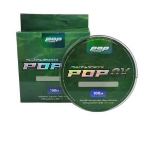 LINHA DE MULTIFILAMENTO POP 0,24 8 X VERDE 100 MTS 37 LBS 14 KG