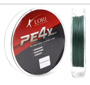 LINHA MULTIFILAMENTO LORI PE 4X 0,28MM 30LB/13,6KG 100M VERDE