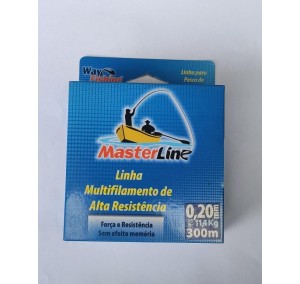 LINHA MASTERLINE 0,20MM 25 LBS 11,4 LBS 300M