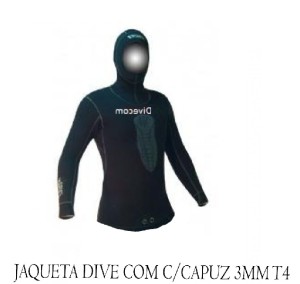 JAQUETA DIVE COM C/CAPUZ 3MM T4