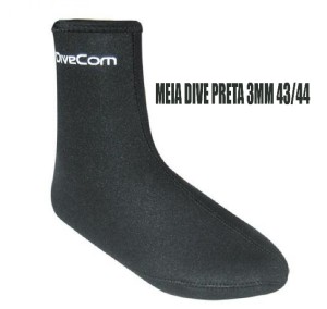 MEIA DIVE PRETA 3MM 43/44